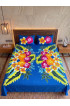 Hand Painted Rayon Bedsheet Set King Size